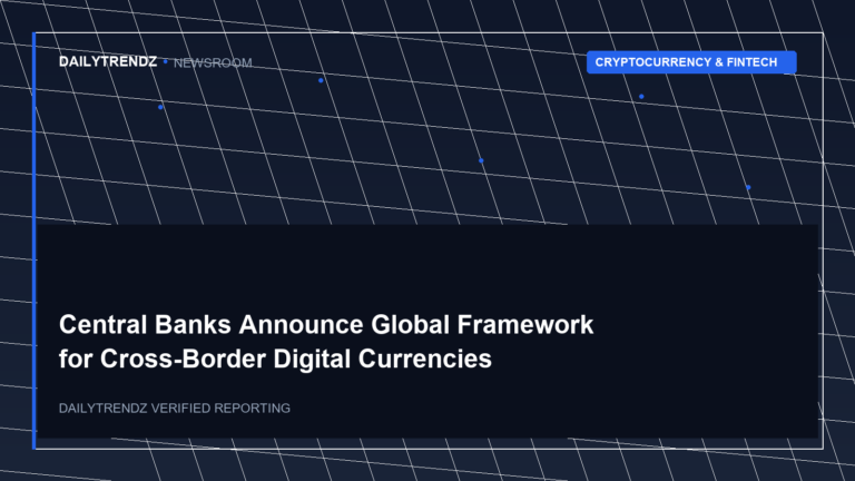 Editorial visual representation of Central Banks Announce Global Framework for Cross within the context of Cryptocurrency & Fintech.