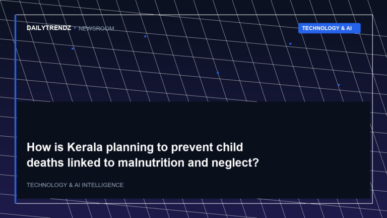 Editorial visual representation of How is Kerala planning to prevent child deaths linked to malnutrition and neglect? Explained within the context of Technology & AI.