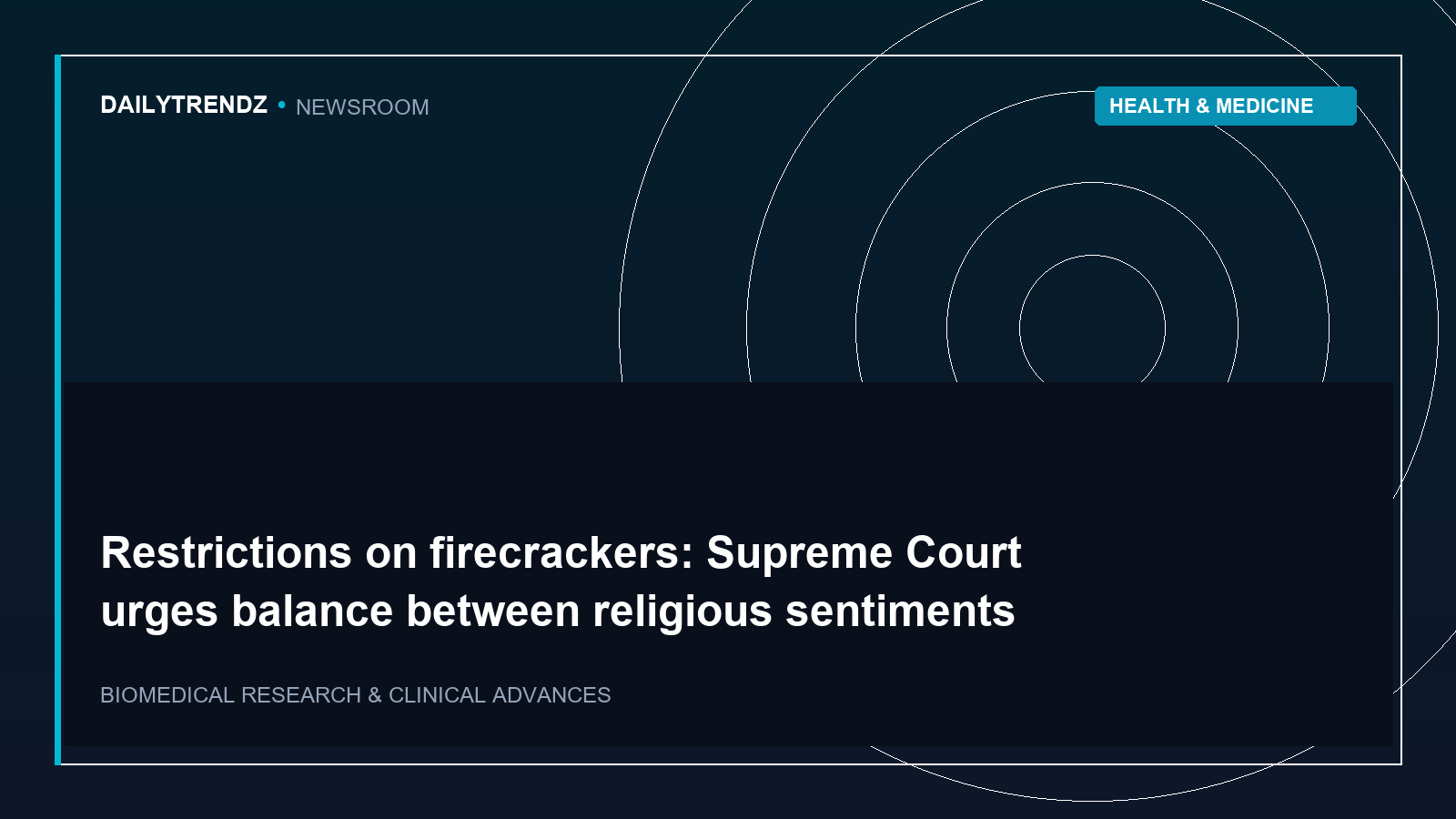 Editorial visual representation of Restrictions on firecrackers within the context of Health & Medicine.